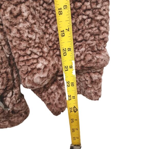 Weatherproof Vintage Sherpa Sweater Cozy Pullover Sz S Frosty Dark Pink Fleece - Picture 14 of 16